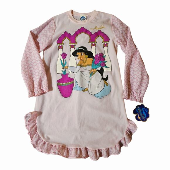 Vintage Disney Aladdin Jasmine Nightgown Girls SZ 14 Deadstock NOS 1994 - Picture 1 of 11